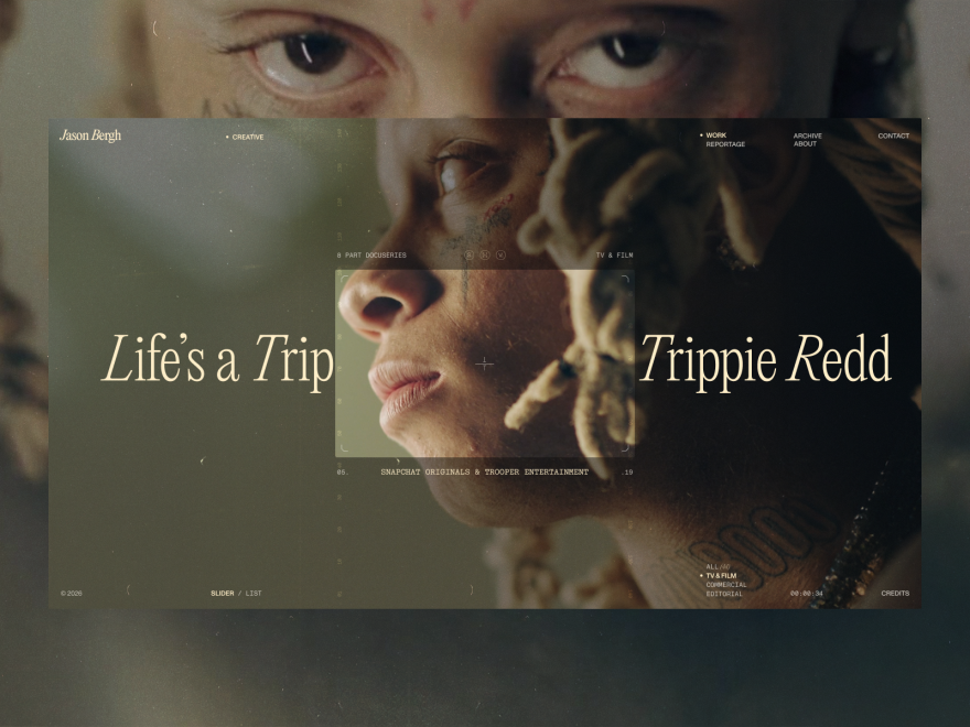 Portfolio website screenshot 1